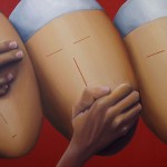 Les Trois Sages, 2016, Huile sur toile (50x100cm)
