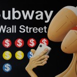 Subway Wall Street, 2016, Huile sur toile (46x65cm)
